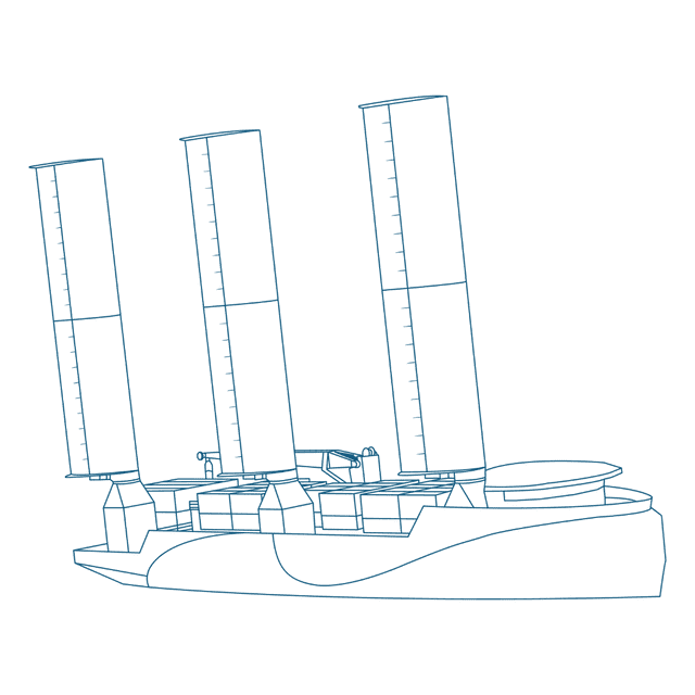 Dessin du voilier cargo Windcoop